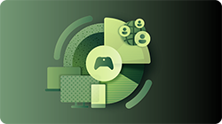 Gaming Advertising Learning Path graphic on a green background with gaming, device and audience icons.